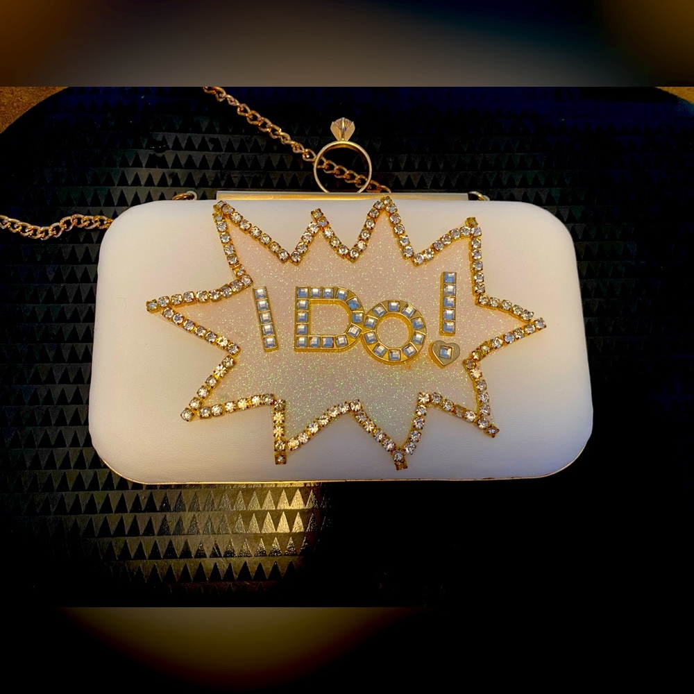 Aldo “I Do” wedding clutch